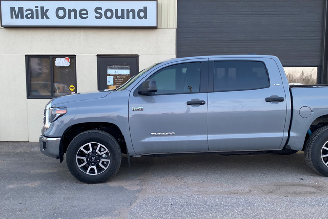 Toyota 2021 Tundra with professional window tint in North Bay